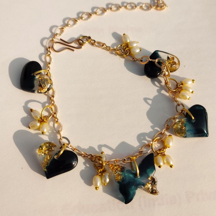 اموزش ساخت زیورالات رزینی با ورق طلا