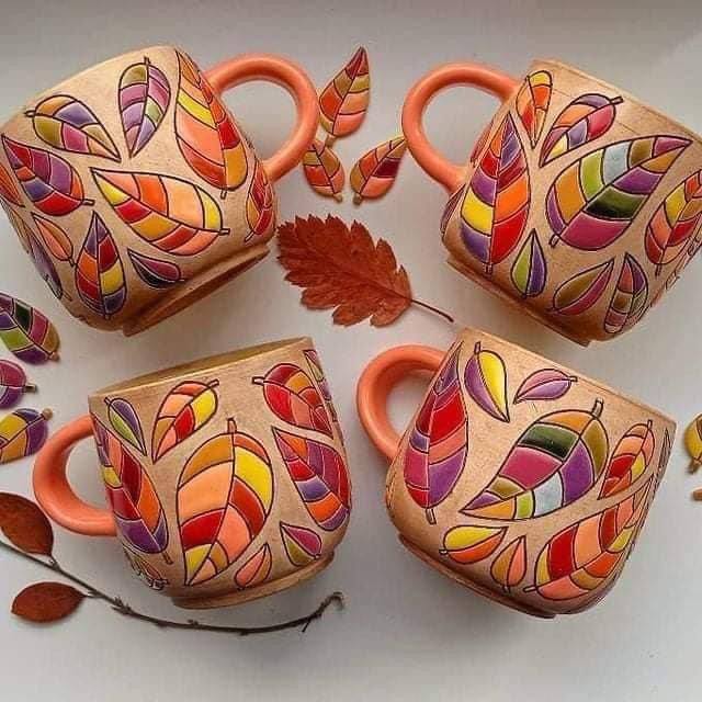 نقاشی زیر لعابی روی سفال