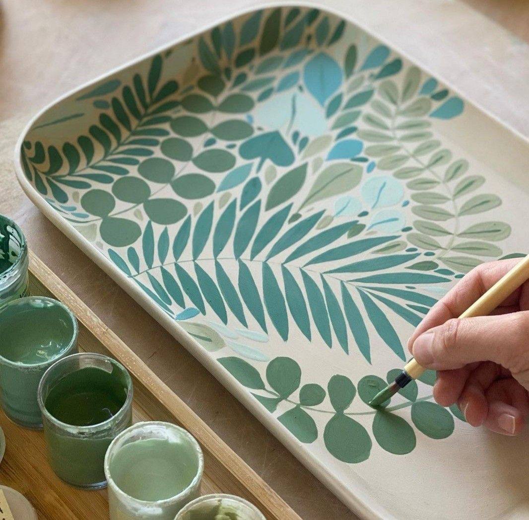 آموزش نقاشی زیر لعابی